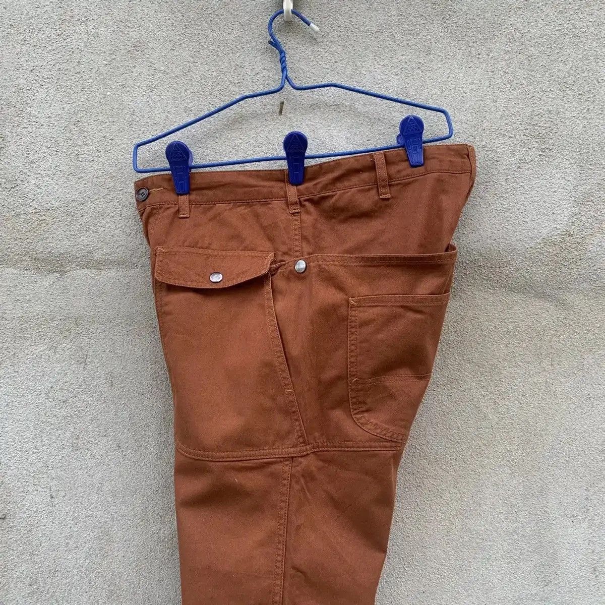 Japanese Brand FYE 🔥AWESOME POCKET BIG JAPANESE VINTAGE RUGGED BROWN PANTS Size US 30 / EU 46 - 10 Thumbnail