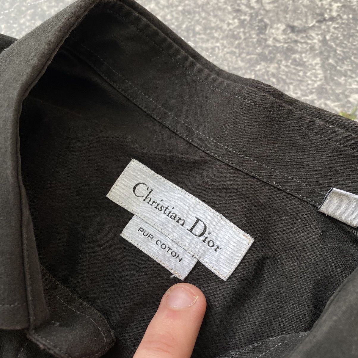 Christian Dior Monsieur Luxury Christian Dior vintage small logo basic designer shir Size US XL / EU 56 / 4 - 5 Thumbnail