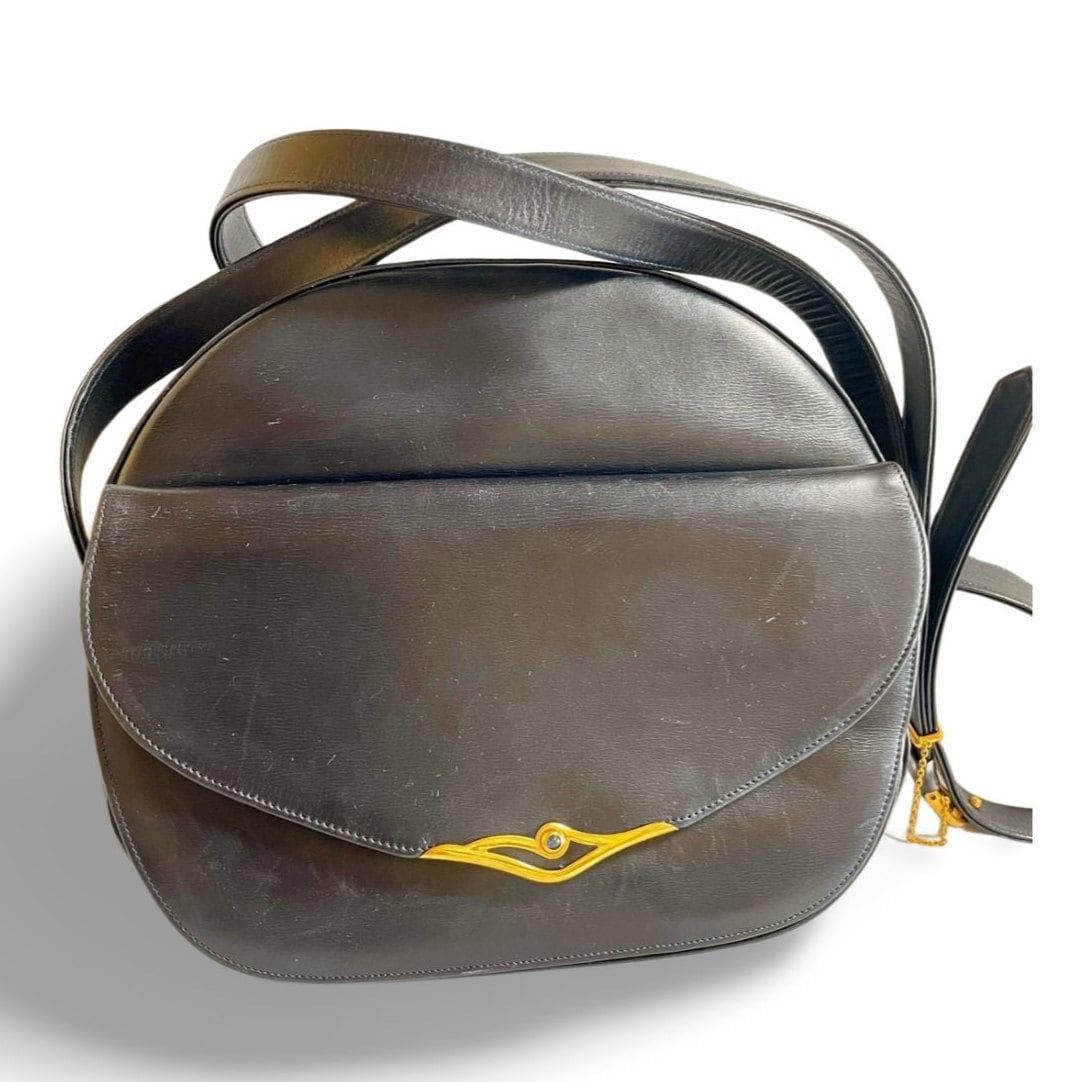 Cartier Vintage Cartier navy oval shape shoulder bag with blue stone Size ONE SIZE - 1 Thumbnail
