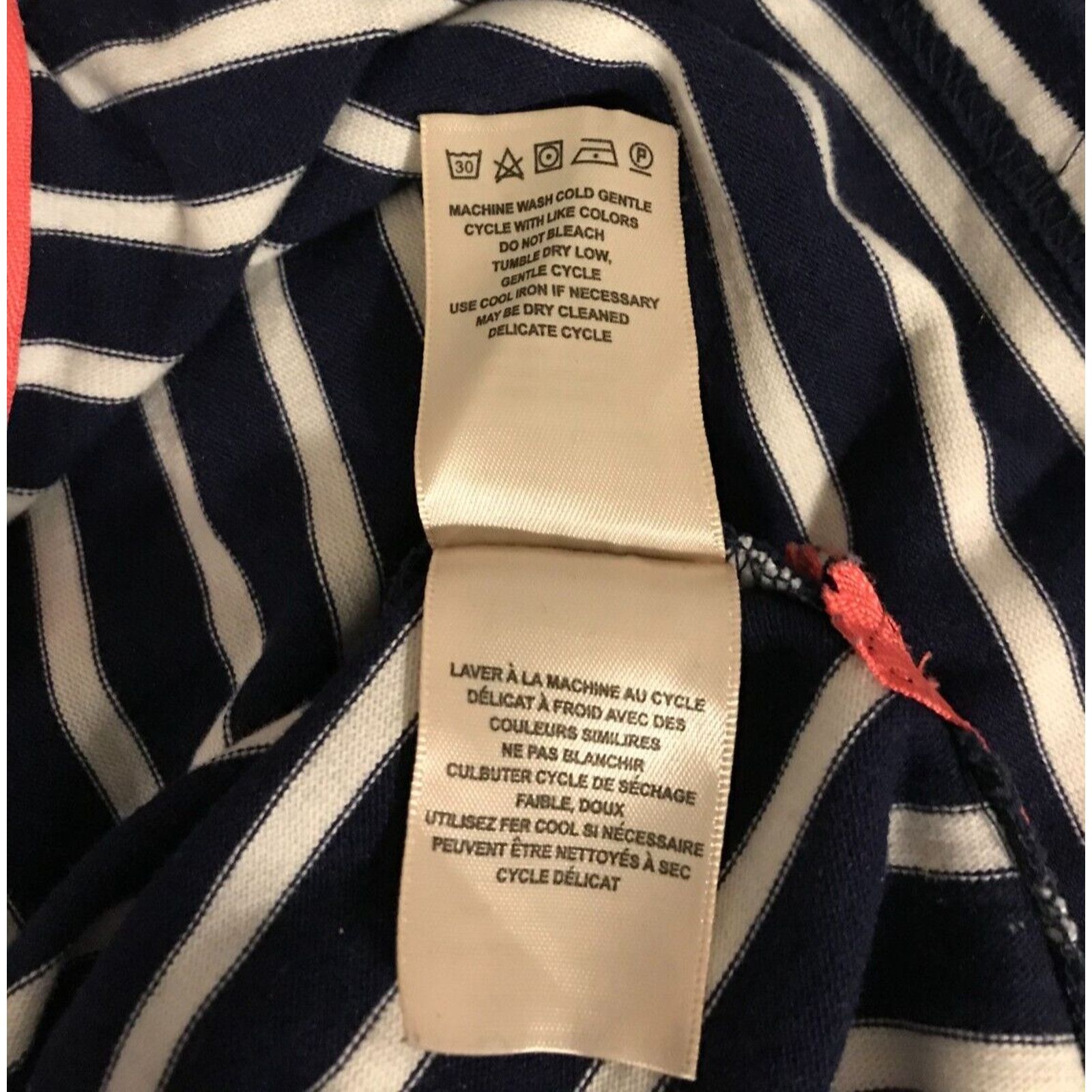 Anthropologie Anthropologie Lil’s Closet Blue/White Stripe Zip Top Size XS / US 0-2 / IT 36-38 - 10 Thumbnail