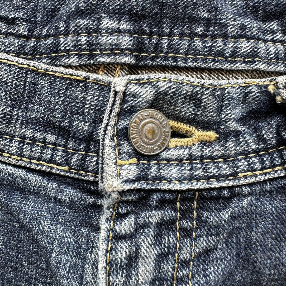 Japanese Brand Vintage GLHEART Distressed Faded Denim Jean Pant W30 Size US 30 / EU 46 - 6 Thumbnail