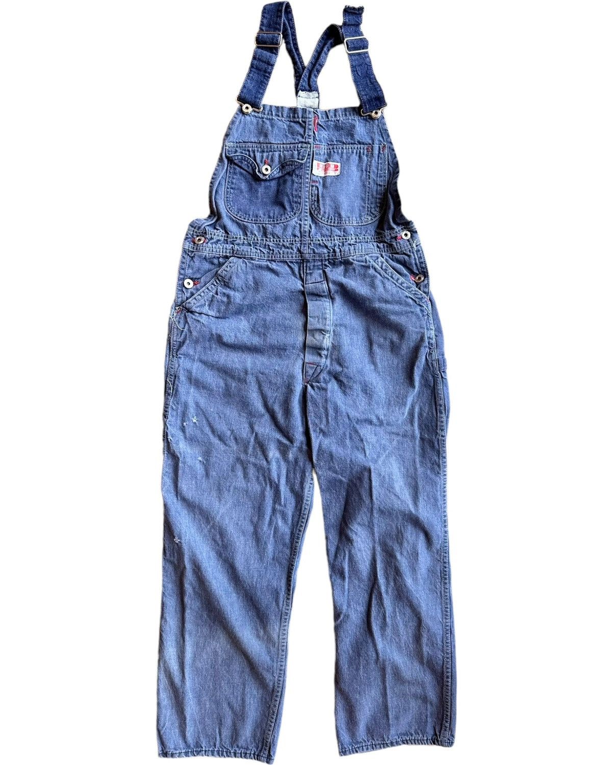 Vintage 1970s Big B Brotherhood Overalls Size US 30 / EU 46 - 2 Thumbnail