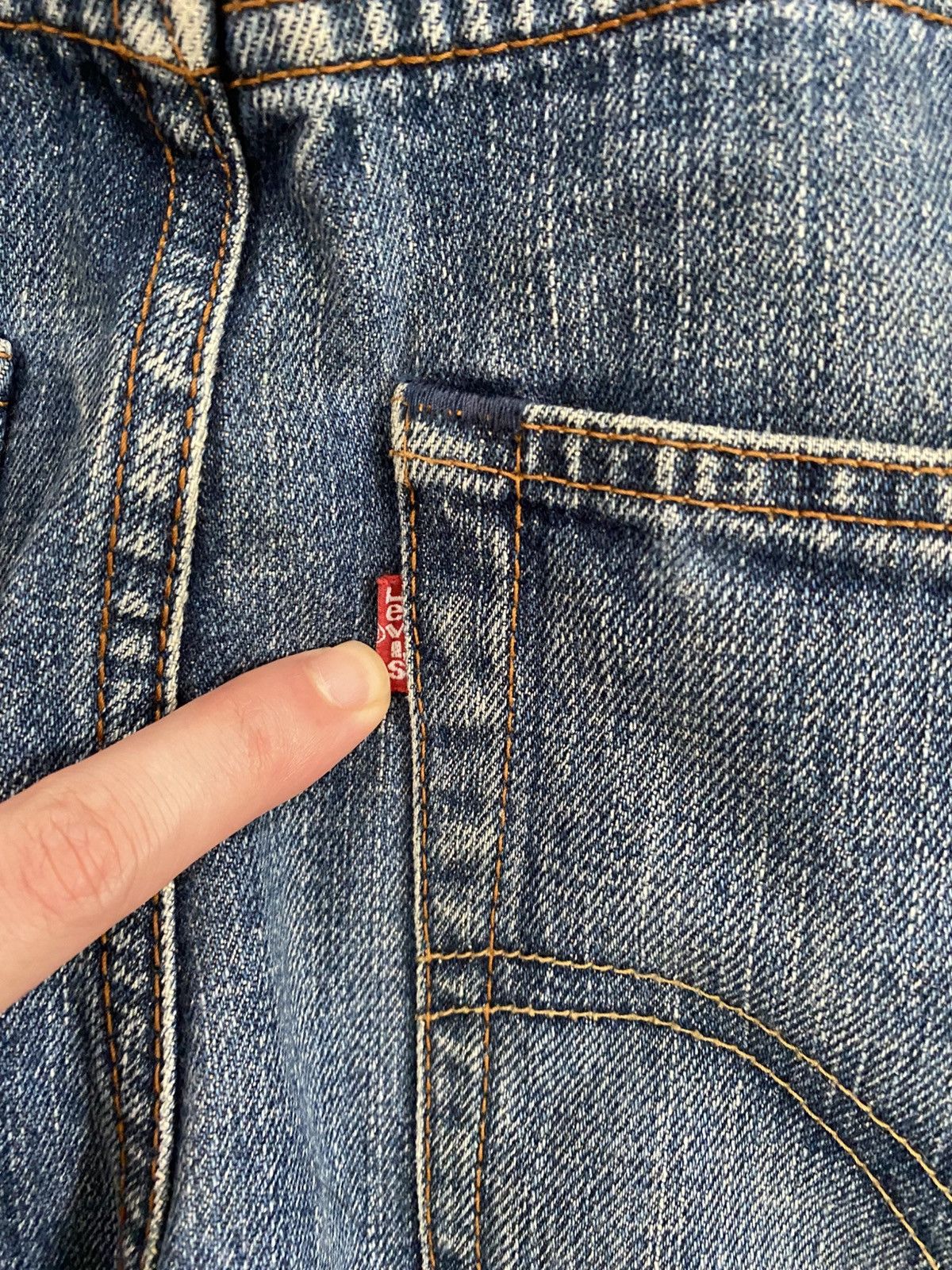 Comme des Garcons Junya Watanabe x Corso Como SS02 Painted Blue Levis Jeans Size US 28 / EU 44 - 10 Thumbnail