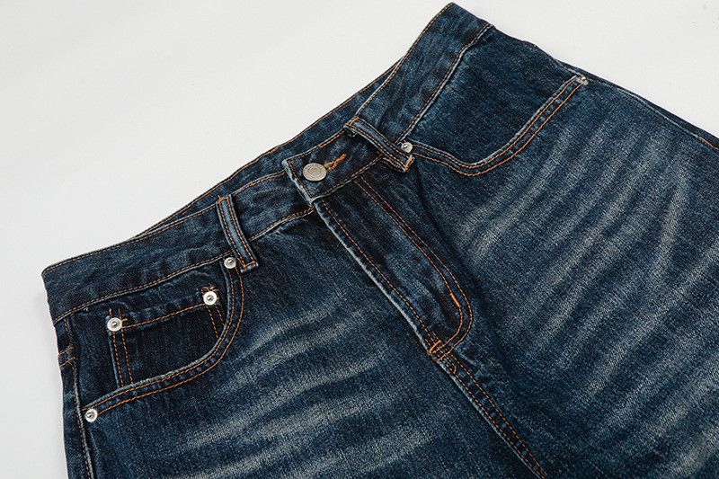 Jean American retro whiskering loose-fitting jeans for men Size US 32 / EU 48 - 3 Thumbnail