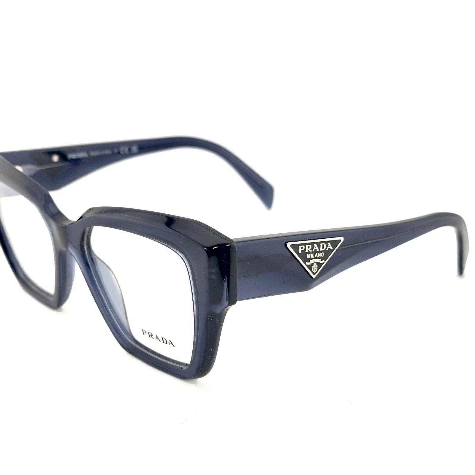 Prada PRADA SYMBOLE PR09ZV Crystal Blue Triangle Eyeglass 09ZV 09Z Size ONE SIZE - 3 Thumbnail