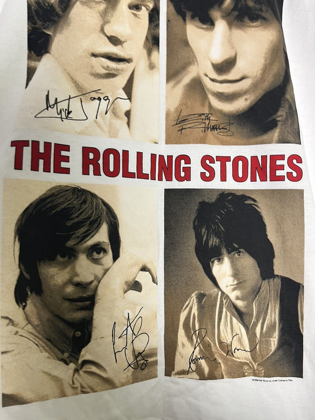 Band Tees 🔥1999 ROLLING STONES TEE VINTAGE TSHIRT Size US L / EU 52-54 / 3 - 6 Thumbnail
