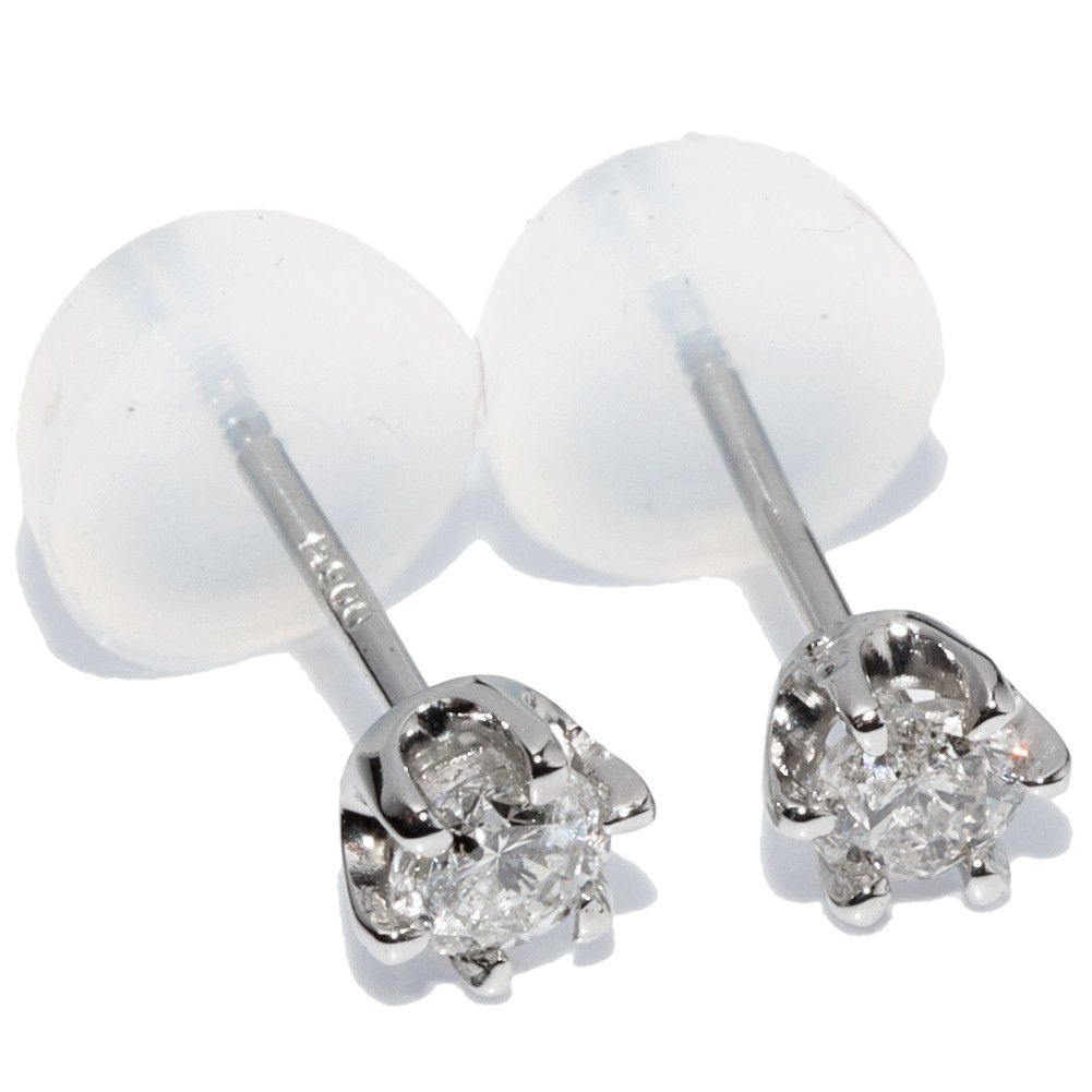 Other Other Pt900 Diamond Earrings 0.20ct Metal Earrings 2400092 in Great Condition Size ONE SIZE - 1 Thumbnail
