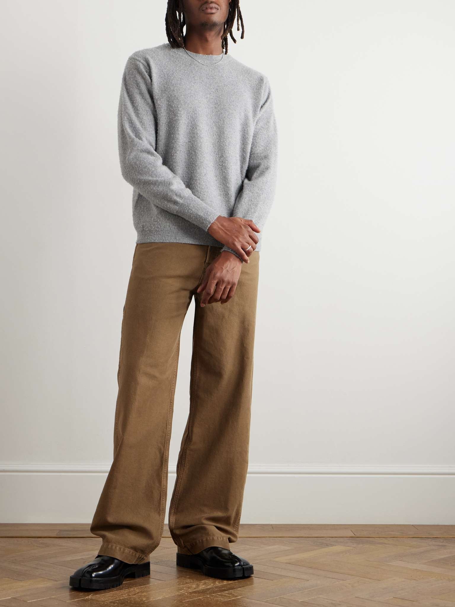 Maison Margiela o1s22i1n1024 Vintage-Style Pullover Sweater in Grey Size US XL / EU 56 / 4 - 2 Thumbnail