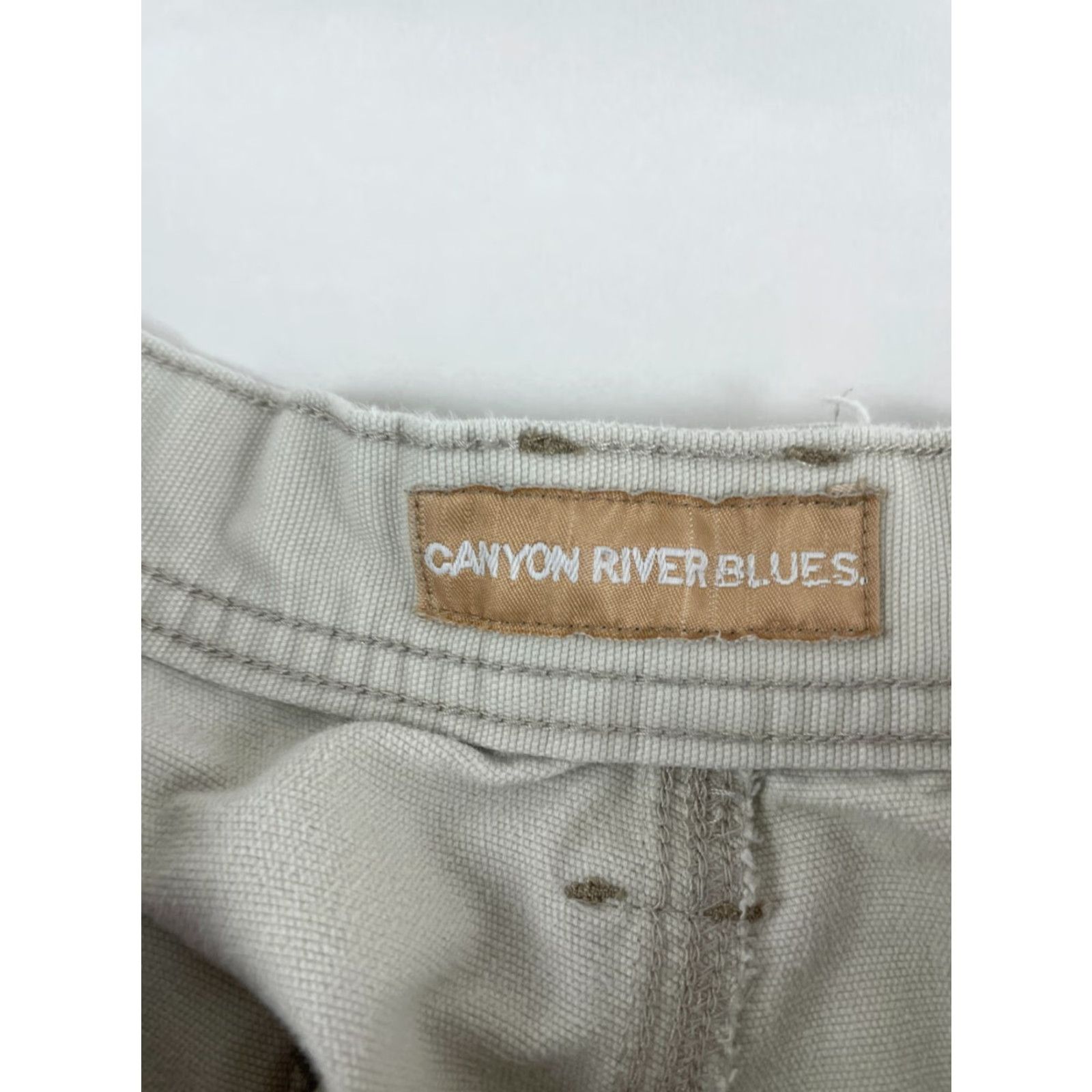 Vintage Canyon River Blues Shorts Men's 40 Tan Carpenter Pockets Cotton Flat Front 11in Inseam Size US 40 / EU 56 - 7 Thumbnail