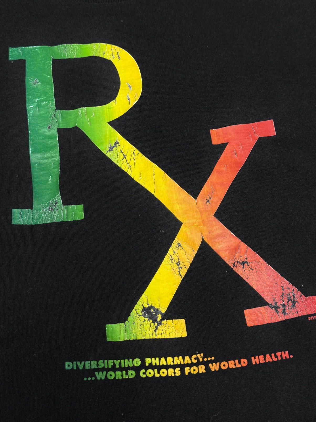Hanes Vintage Hanes RX Drugs Weed Heavyweight Black Tee XL Size US XL / EU 56 / 4 - 3 Thumbnail