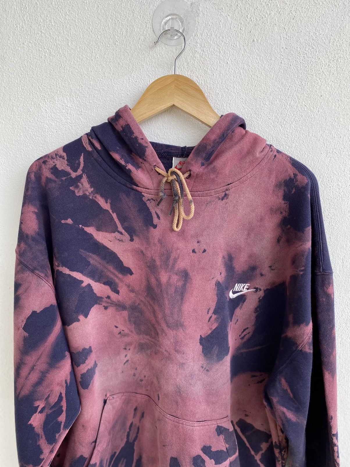 Nike × Vintage Vintage Nike big logo tie dye hoodie / sweatshirt Size US XL / EU 56 / 4 - 8 Thumbnail