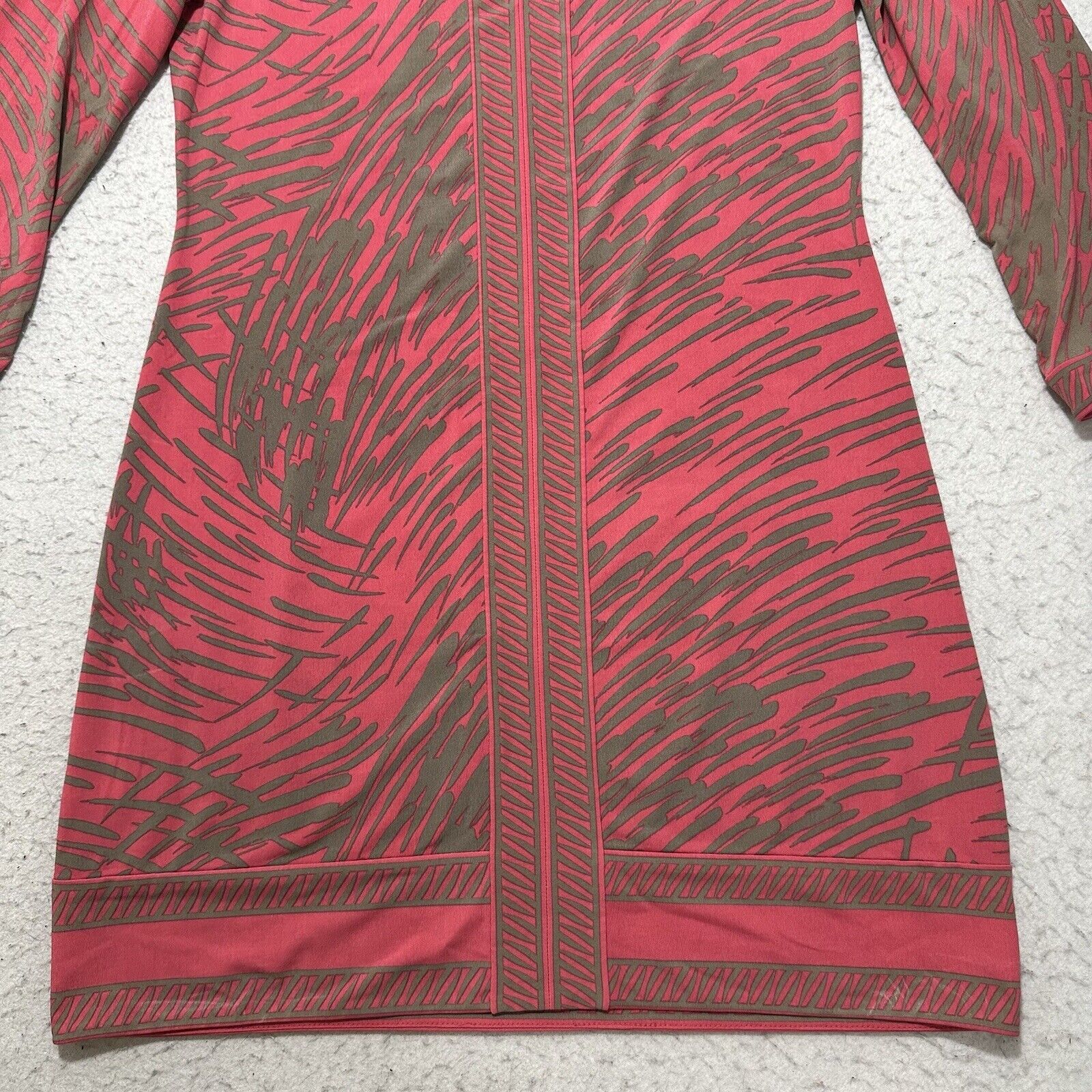 Other UK BCBGMaxAzria Small Pink 3/4 Sleeve Pullover Shift Dress Size S / US 4 / IT 40 - 7 Thumbnail