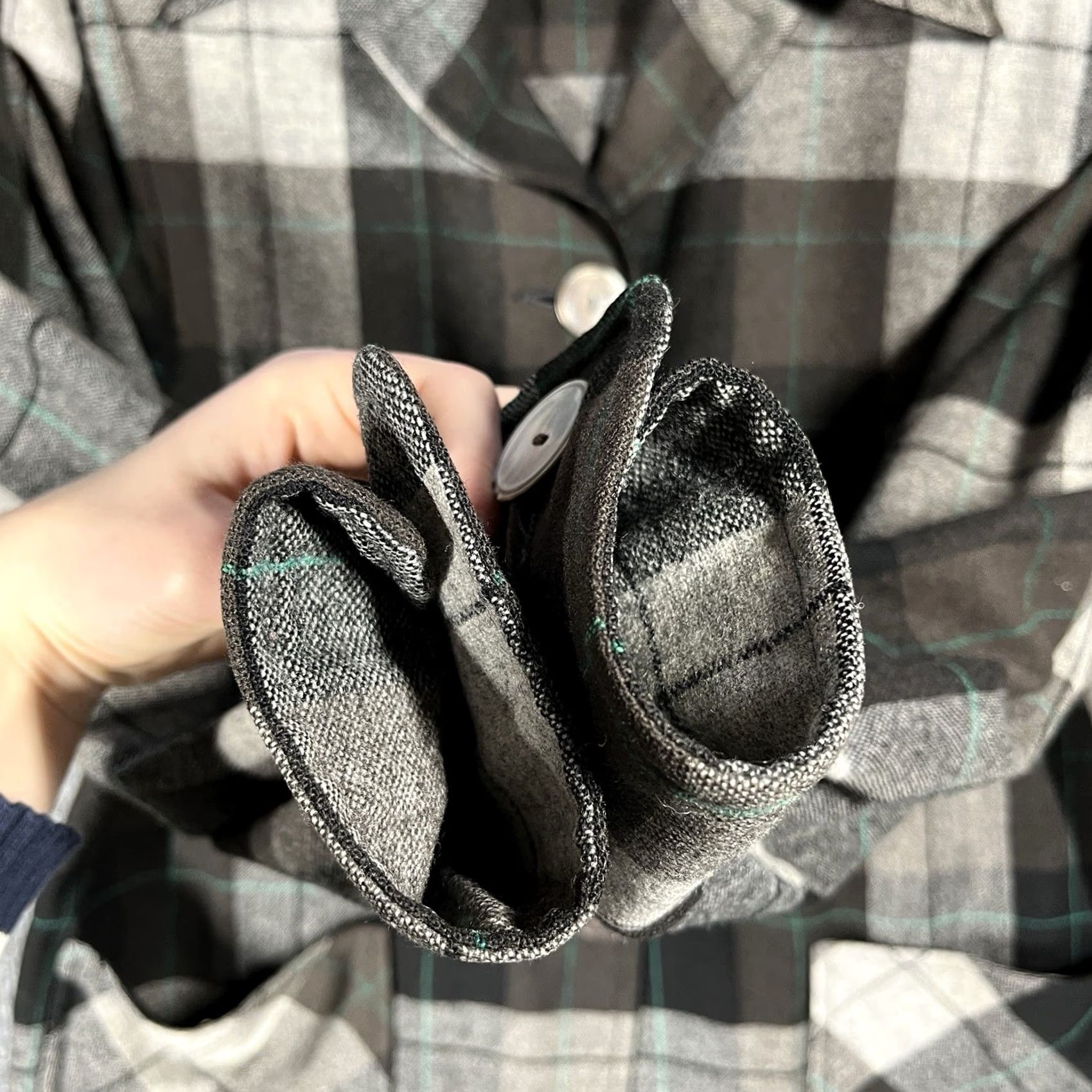 Pendleton VINTAGE Pendleton Jacket Shirt Womens L Black Wool Plaid 40s 50s 49er Shacket Rockabilly Decade 1950s Mens Womens Boys Girls Size L / US 10 / IT 46 - 7 Thumbnail