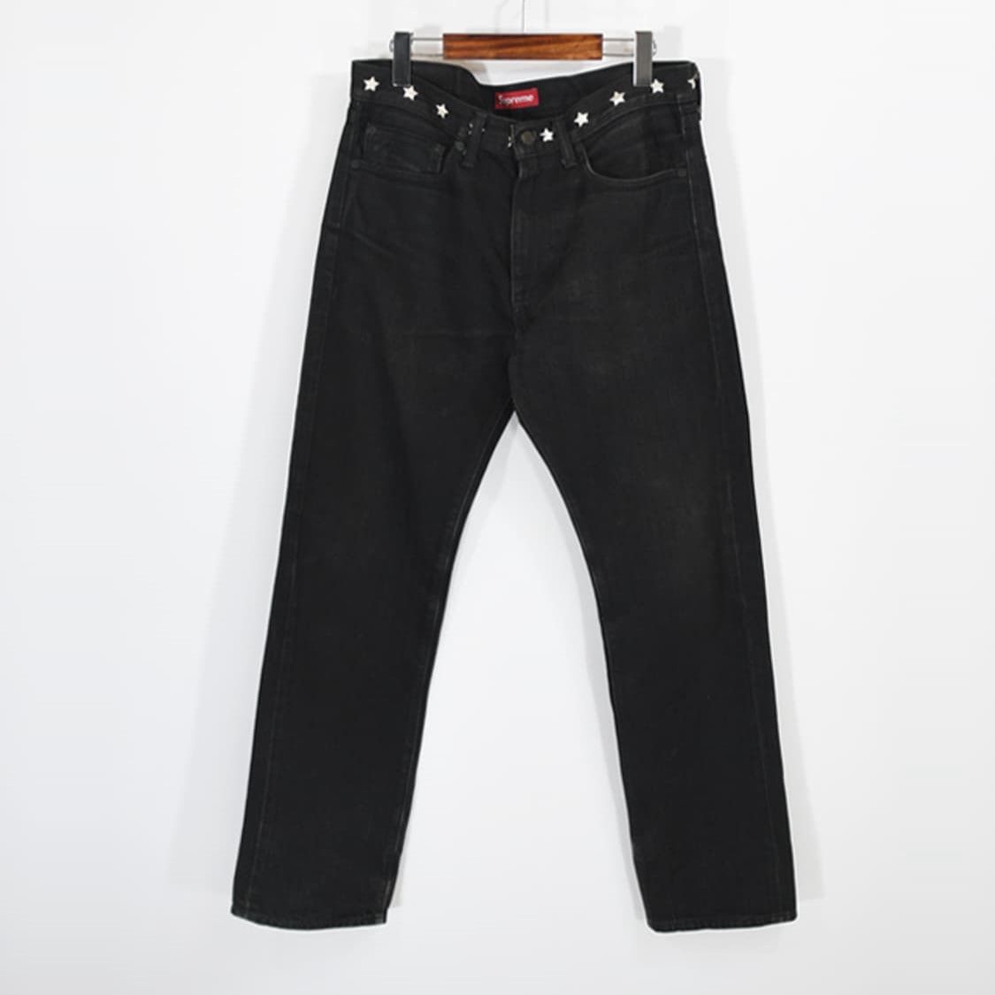 Levi's × Supreme Supreme x Levi’s Star Black Denim Pants Size US 32 / EU 48 - 1 Thumbnail