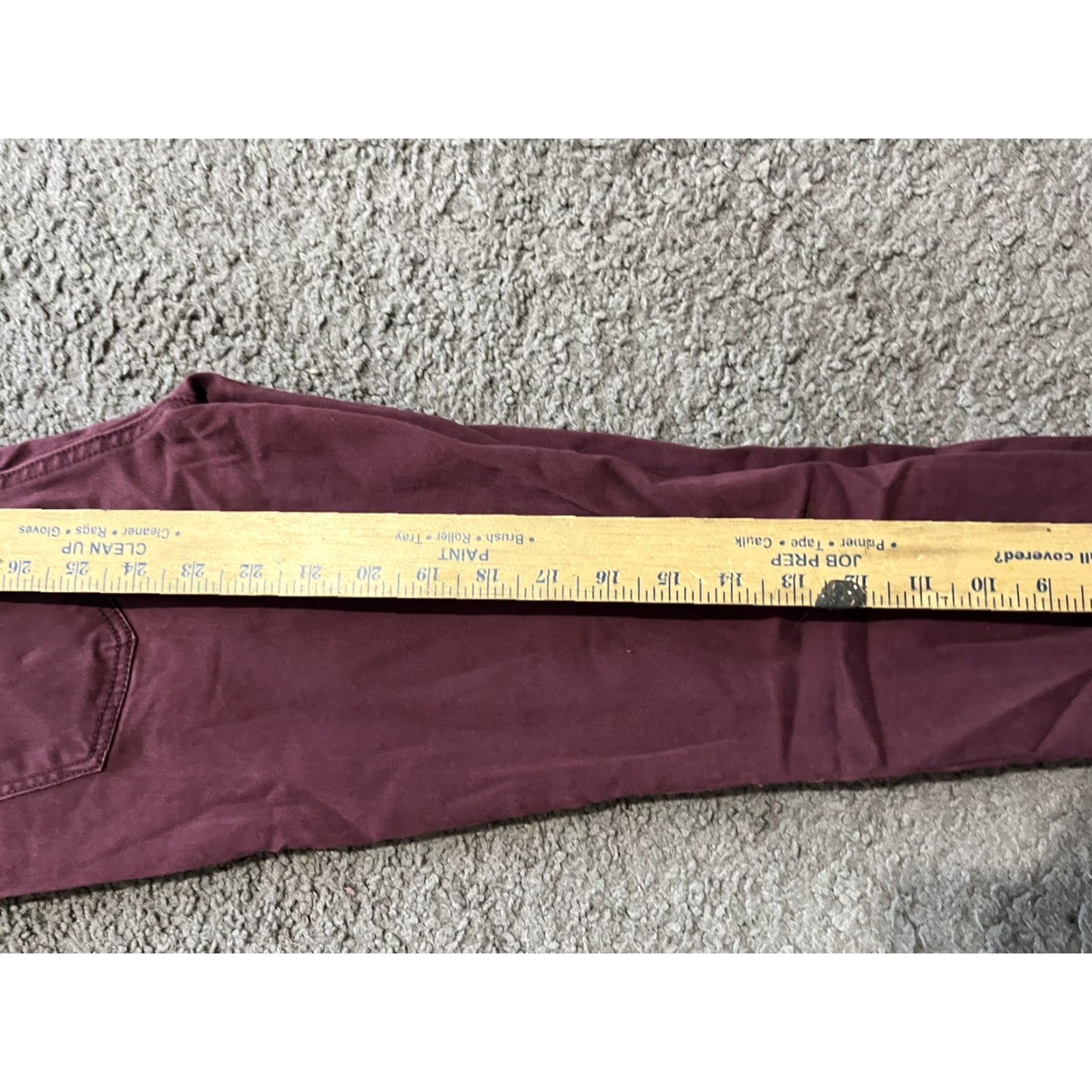 Loft LOFT Jeans Womens 2/26 Flat Front Tapered Jegging Maroon Burgundy Style Red Size 26" / US 2 / IT 38 - 7 Thumbnail