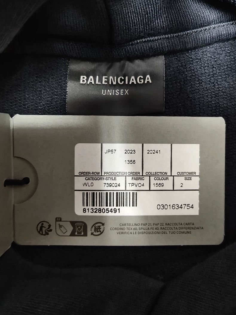 Balenciaga Balenciaga 24 FW dragon flame metal hooded sweatshirt 2503- Size US M / EU 48-50 / 2 - 4 Thumbnail