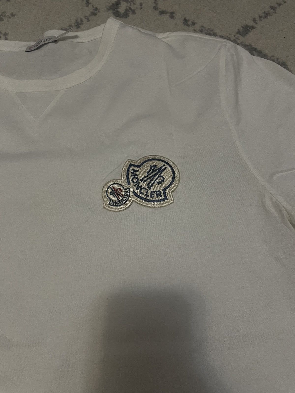 Moncler Moncler a double logo T-shirt Size US XL / EU 56 / 4 - 3 Thumbnail