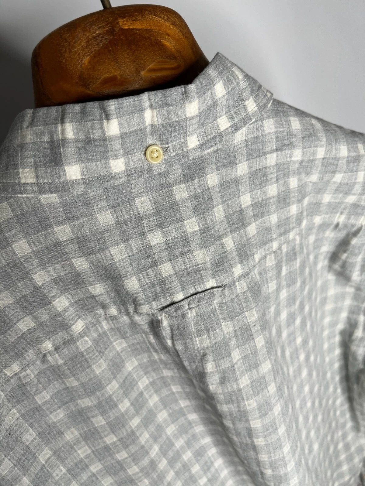 Allsaints ALLSAINTS Haku L/Slv Shirt Wool Linen Blend Plaid Japan Made Size US L / EU 52-54 / 3 - 14 Thumbnail
