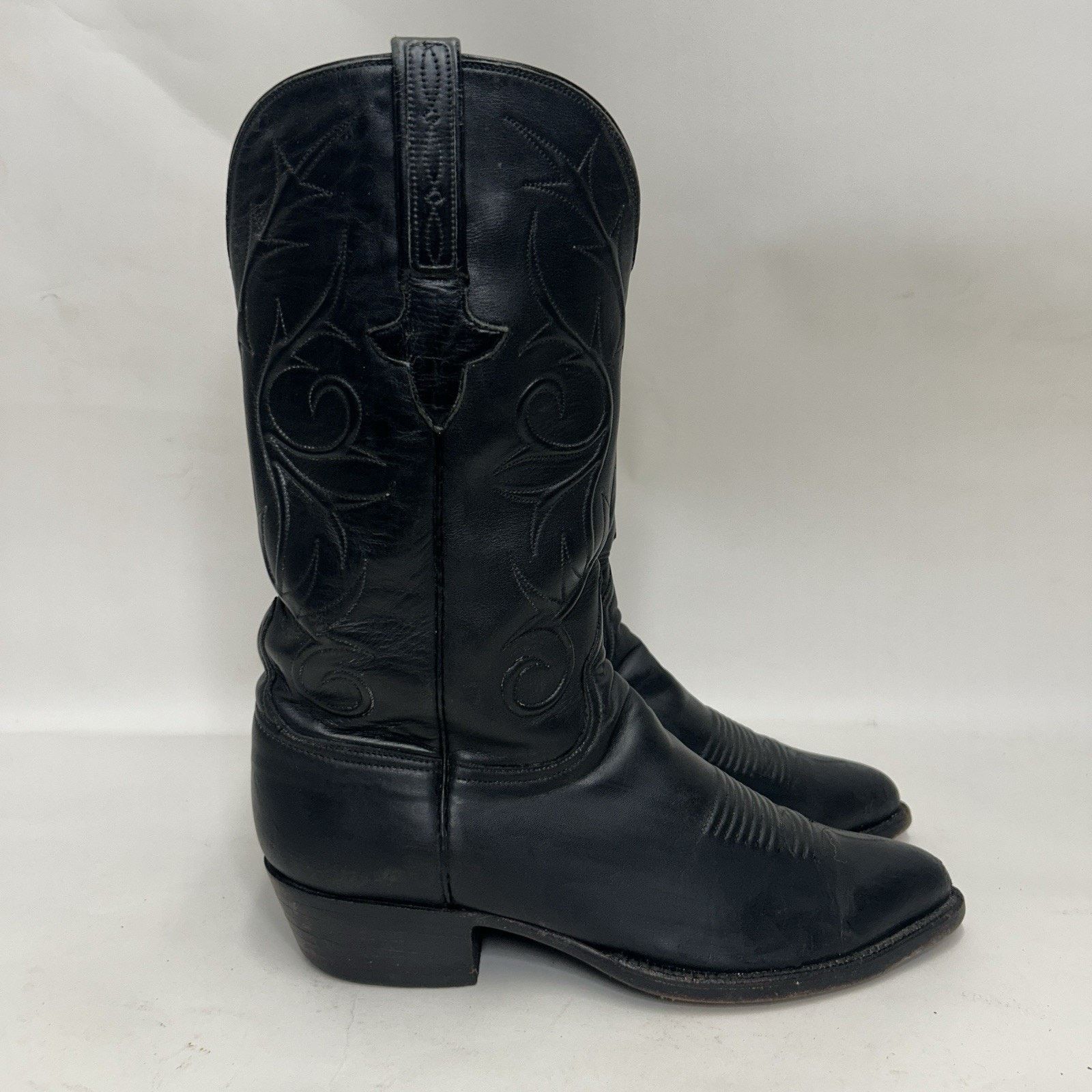 Lucchese Lucchese Handmade Goatskin Vines Cowboy Boots “Black" L1309 Size US 8.5 / EU 41-42 - 4 Thumbnail