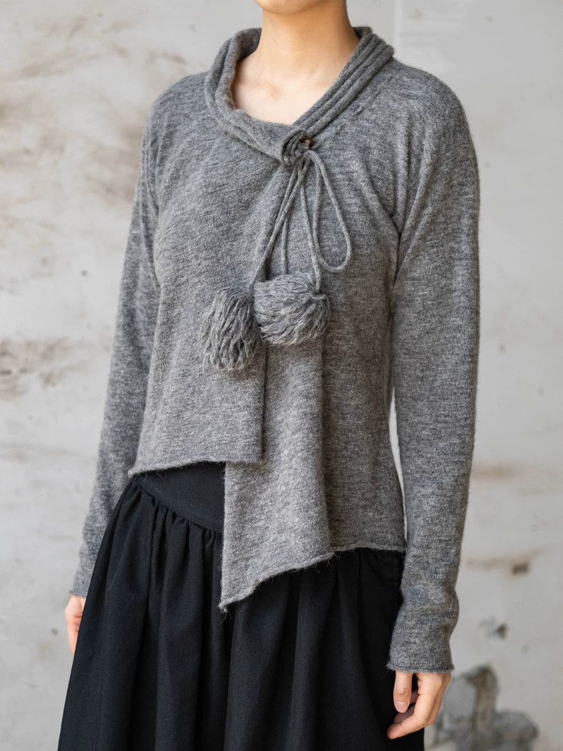 Vivienne Westwood Vivienne Westwood Gray Pom Pom Cardigan - dmc Size US S / EU 44-46 / 1 - 1 Thumbnail