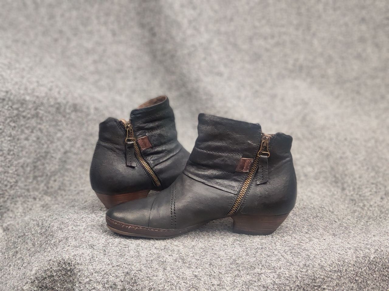 A.S.98 A.S.98 Airstep Itay Design Zip Buckle Boho Biker Ankle Boots Size US 8 / IT 38 - 15 Thumbnail