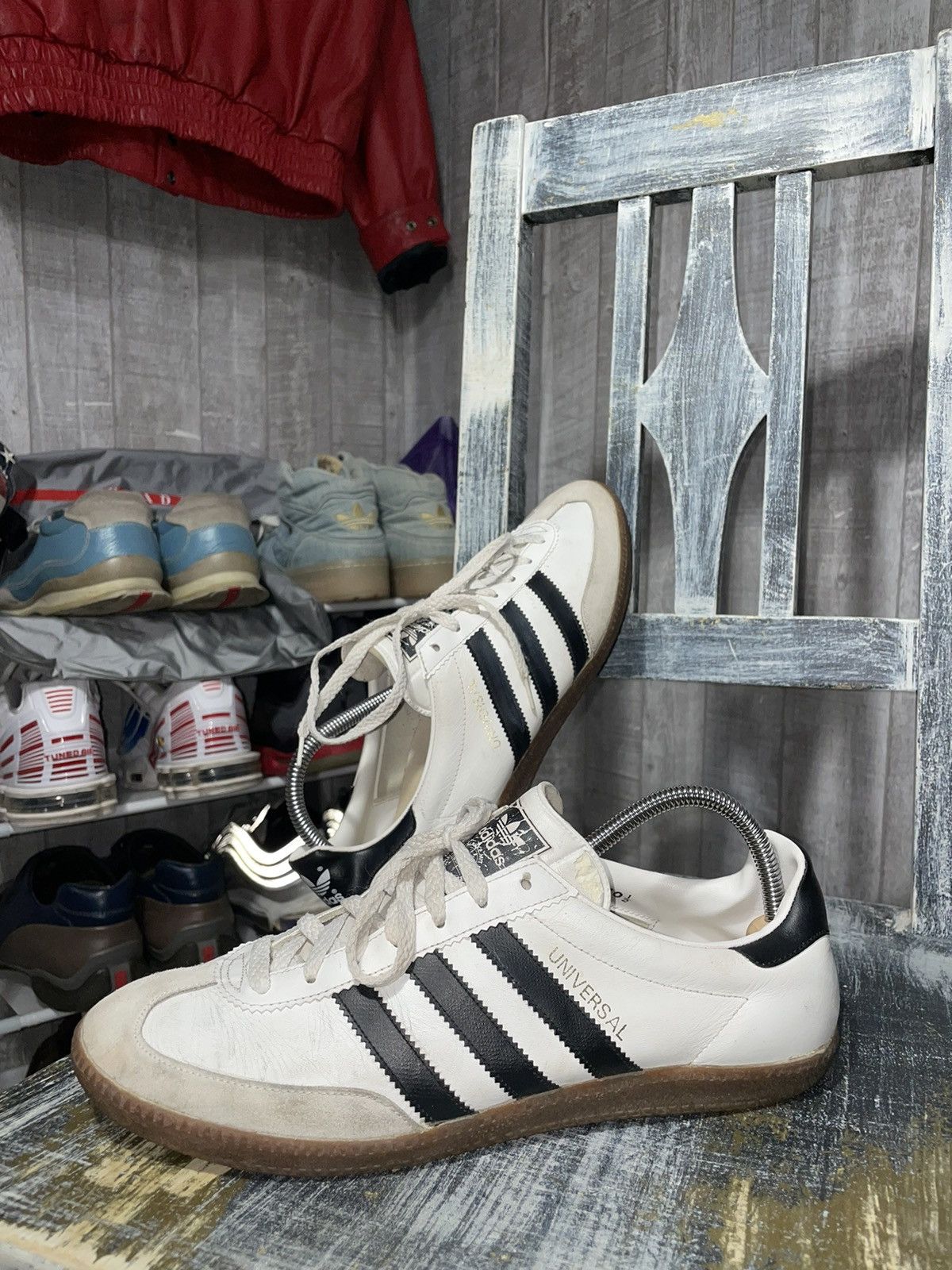 Adidas Vintage Adidas Universal 80 s Made in Taiwan samba vintage sneakers Grailed