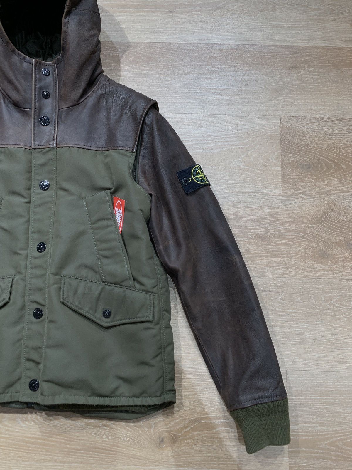 Designer × Stone Island Stone island 30th anniversary leather vest jacket Size US S / EU 44-46 / 1 - 4 Thumbnail