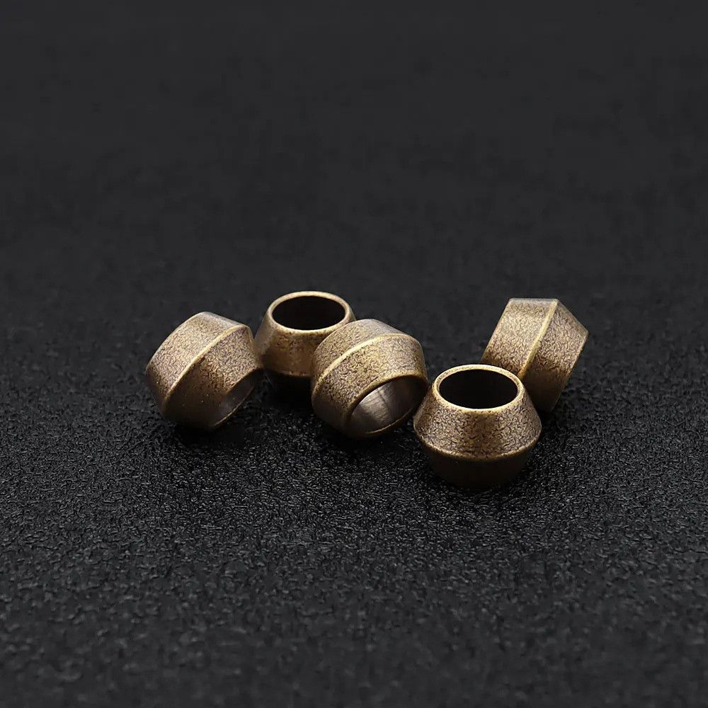 Handmade 10Pcs Small Brass Knife Beads Paracord Bead Zipper Umbrella Size ONE SIZE - 6 Thumbnail