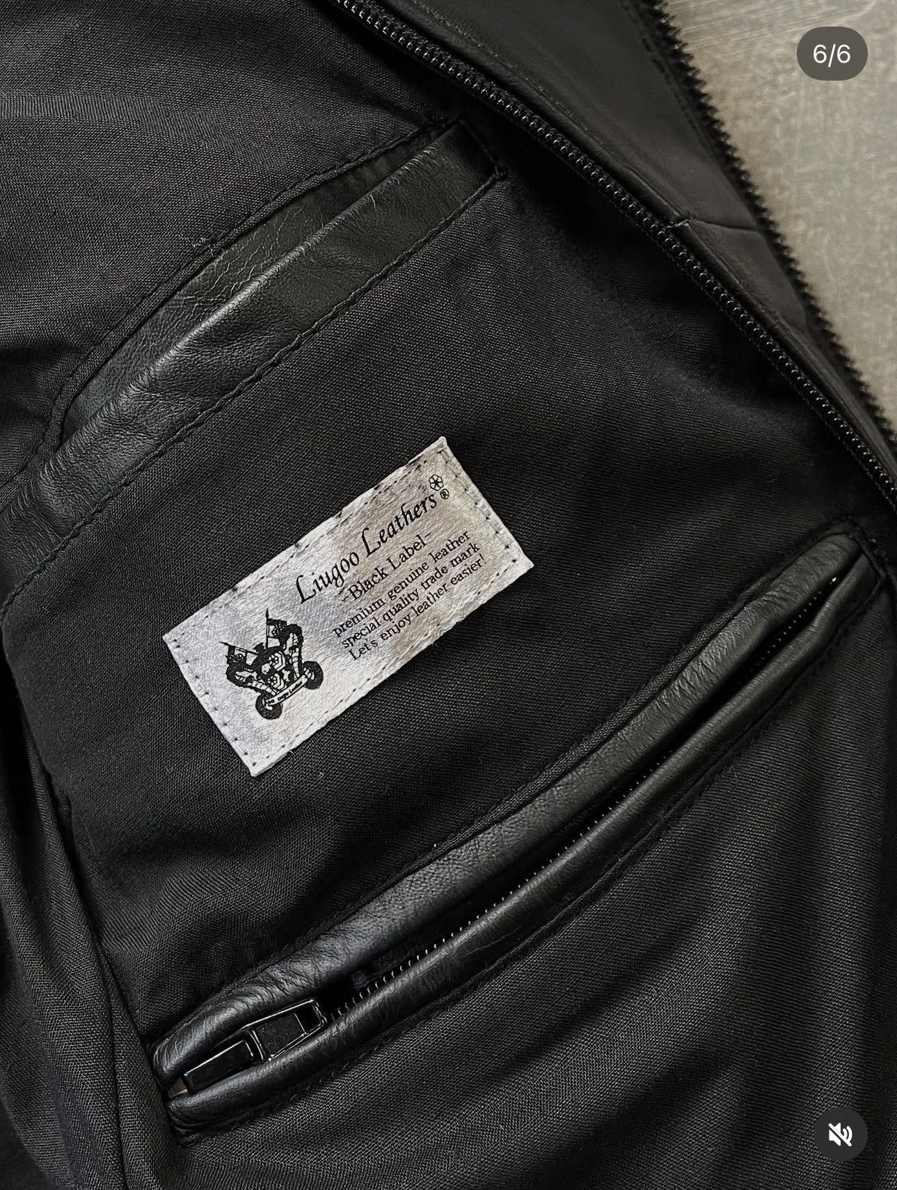 Japanese Brand Liugoo Leather's Black Label Police Leather Jacket Size US S / EU 44-46 / 1 - 6 Thumbnail