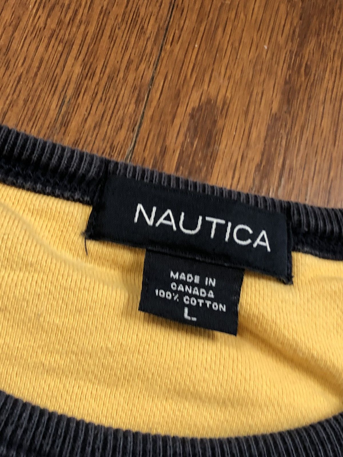 Nautica Nautica Sweatshirt Mens Large Colorblock Logo Sleeve Size US L / EU 52-54 / 3 - 6 Thumbnail