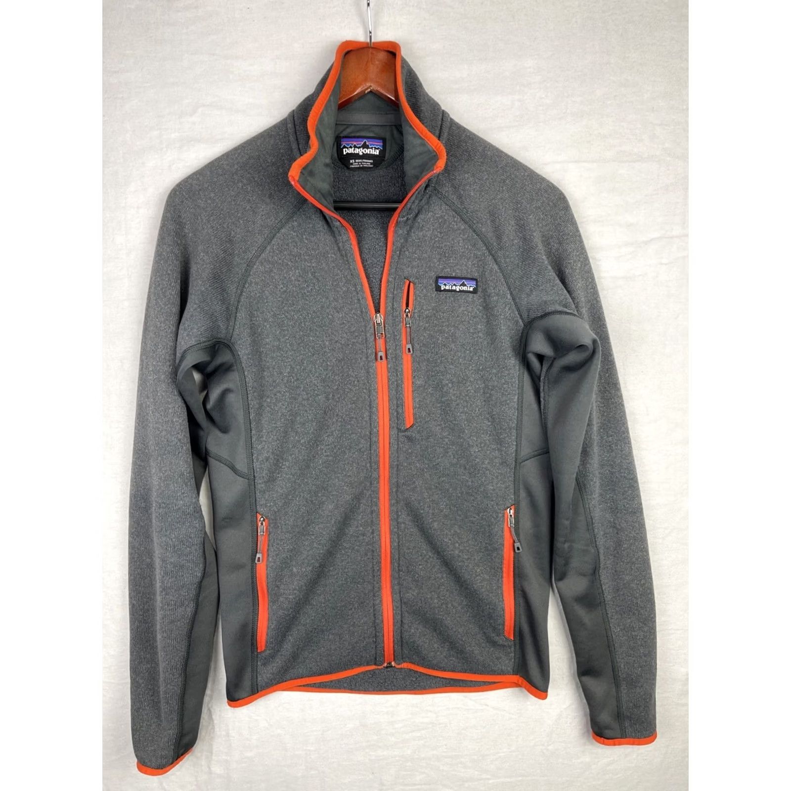 Patagonia Patagonia Better Sweater Jacket Mens XS Gray Orange Zip Size US XS / EU 42 / 0 - 2 Thumbnail