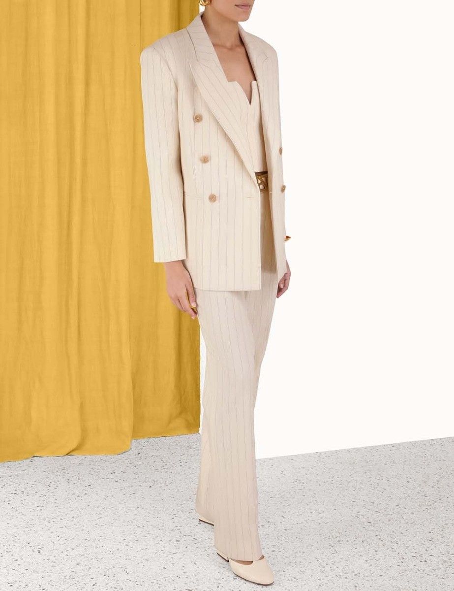 Zimmermann oc11z0225 Luminosity Relaxed Jacket in Ivory Size S / US 4 / IT 40 - 4 Thumbnail