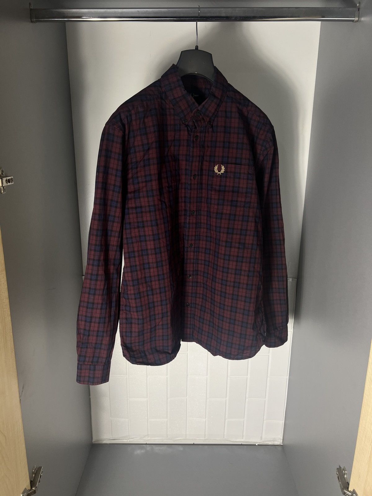 Fred Perry × Vintage VERY RARE FRED PERRY LONG SLEEVE SHIRT DESIGNER CASUAL Y2K Size US L / EU 52-54 / 3 - 2 Thumbnail