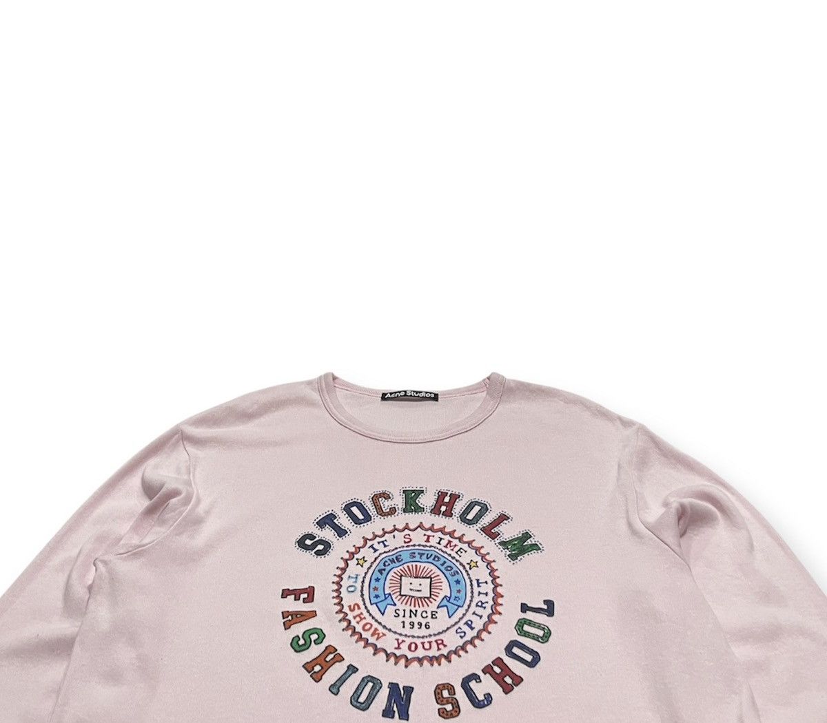 Acne Studios SFS Printed LS Pink T-Shirt Size US M / EU 48-50 / 2 - 4 Thumbnail