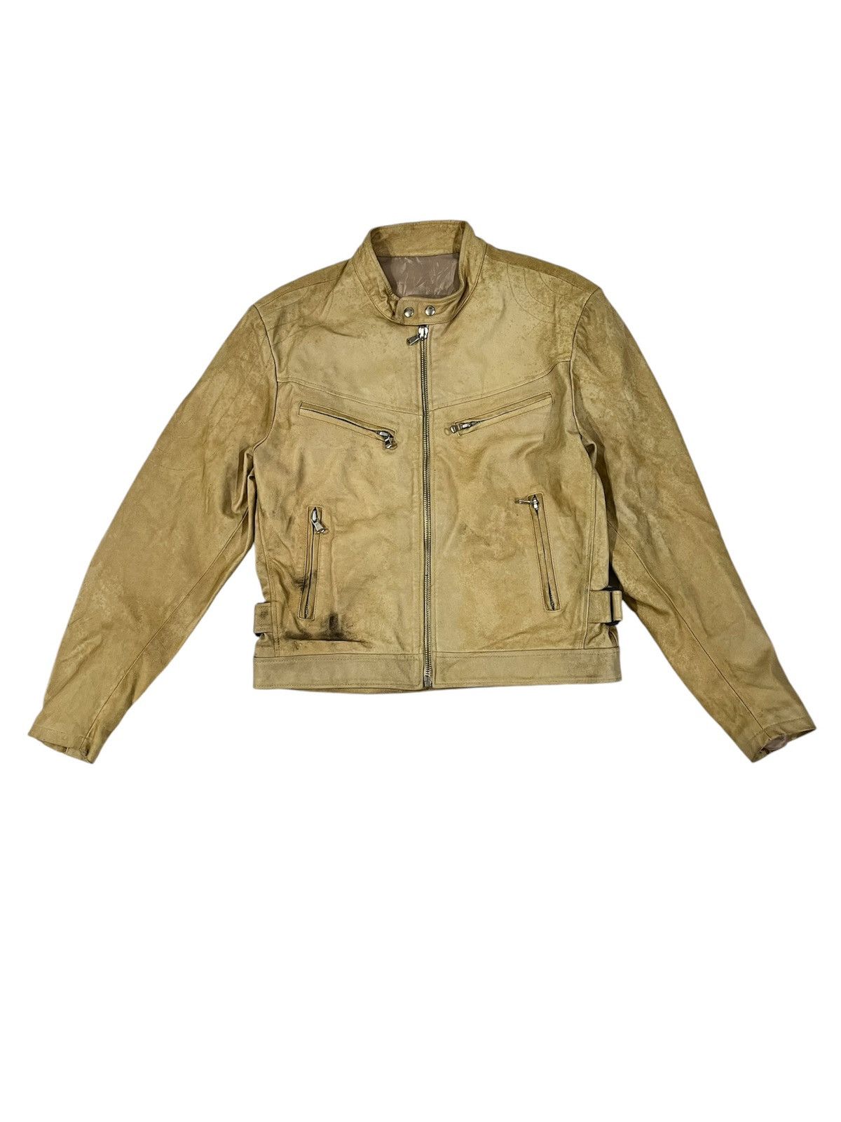 Vera Pelle Full Leather Inspired Gucci Cafe Design Motor Jacket Size US M / EU 48-50 / 2 - 2 Thumbnail