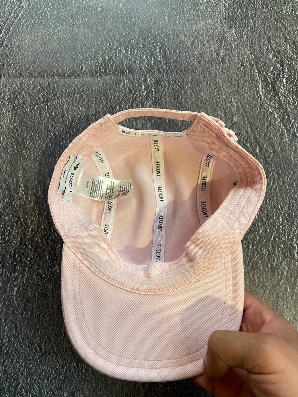 Lacoste Lacoste flaner unisex pink cap Size 32 - 6 Thumbnail