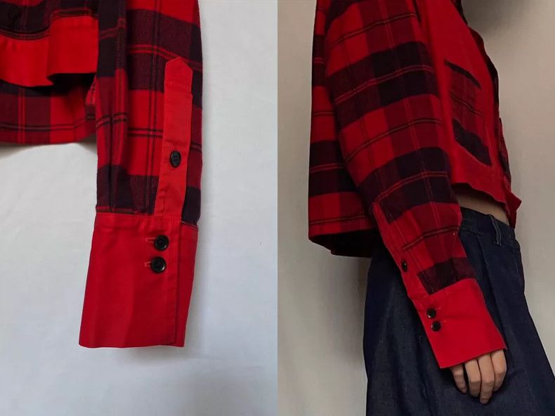 Y's Y's Black Plaid Jacket Size ONE SIZE - 8 Thumbnail