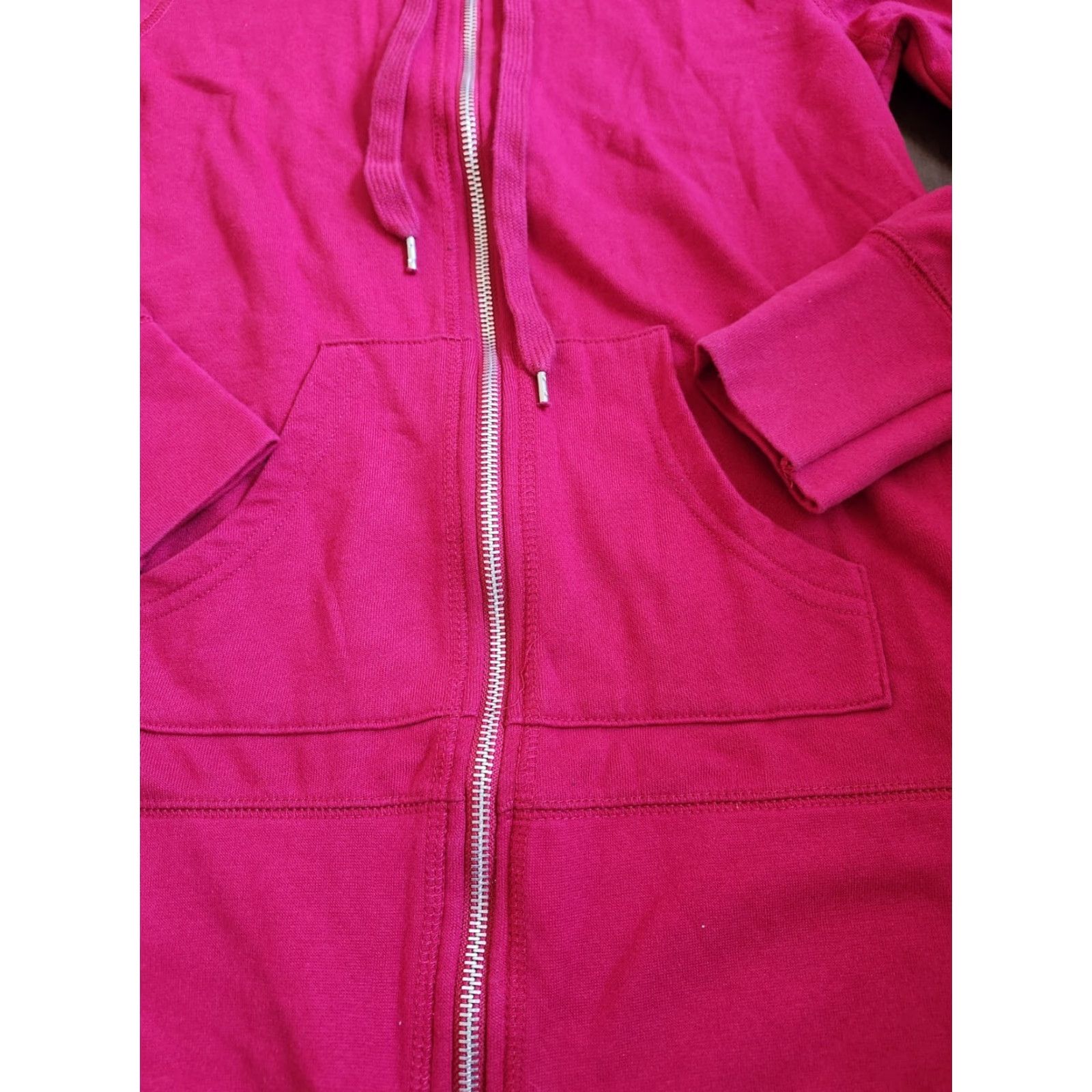 Vintage Rival Academy Men’s Red Full Zip Hoodie - Size S - Hooded, Pockets, Regular Fit, Solid Pattern, Polyester Cotton Size US S / EU 44-46 / 1 - 7 Thumbnail