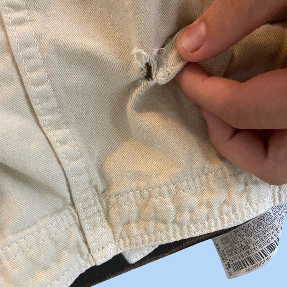 Zara Zara Men's Cargo Pants - Cream Size US 29 - 3 Thumbnail