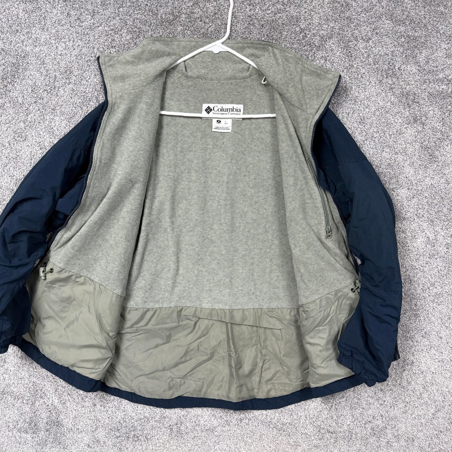 Vintage VTG 90s Columbia Windbreaker Jacket Womens L Blue Fleece Lined Hiking Gorpcore Size L / US 10 / IT 46 - 7 Thumbnail