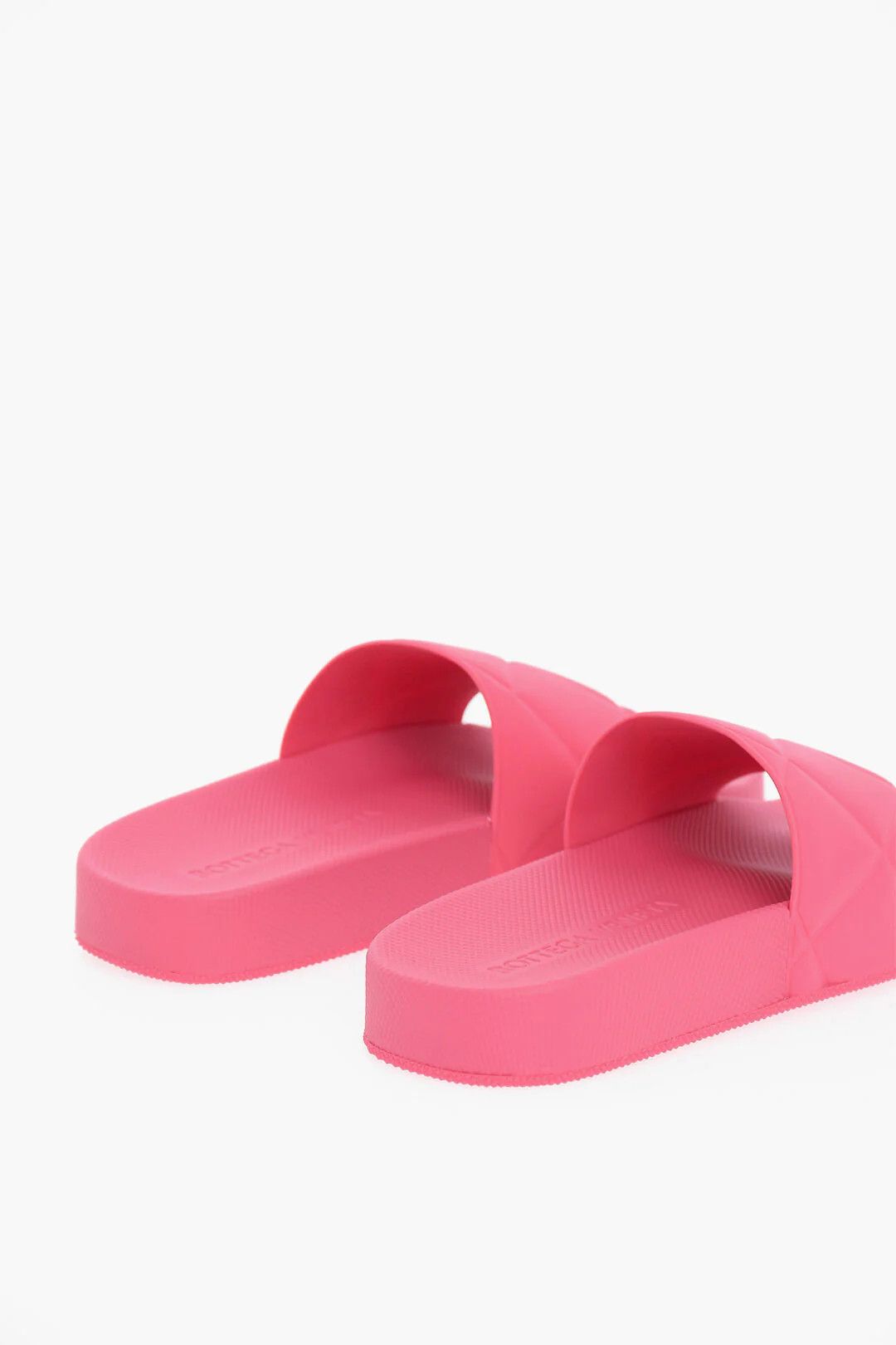 Bottega Veneta og1mm0426 Matte Rubber Sliders in Pink Size US 4 / IT 34 - 2 Thumbnail