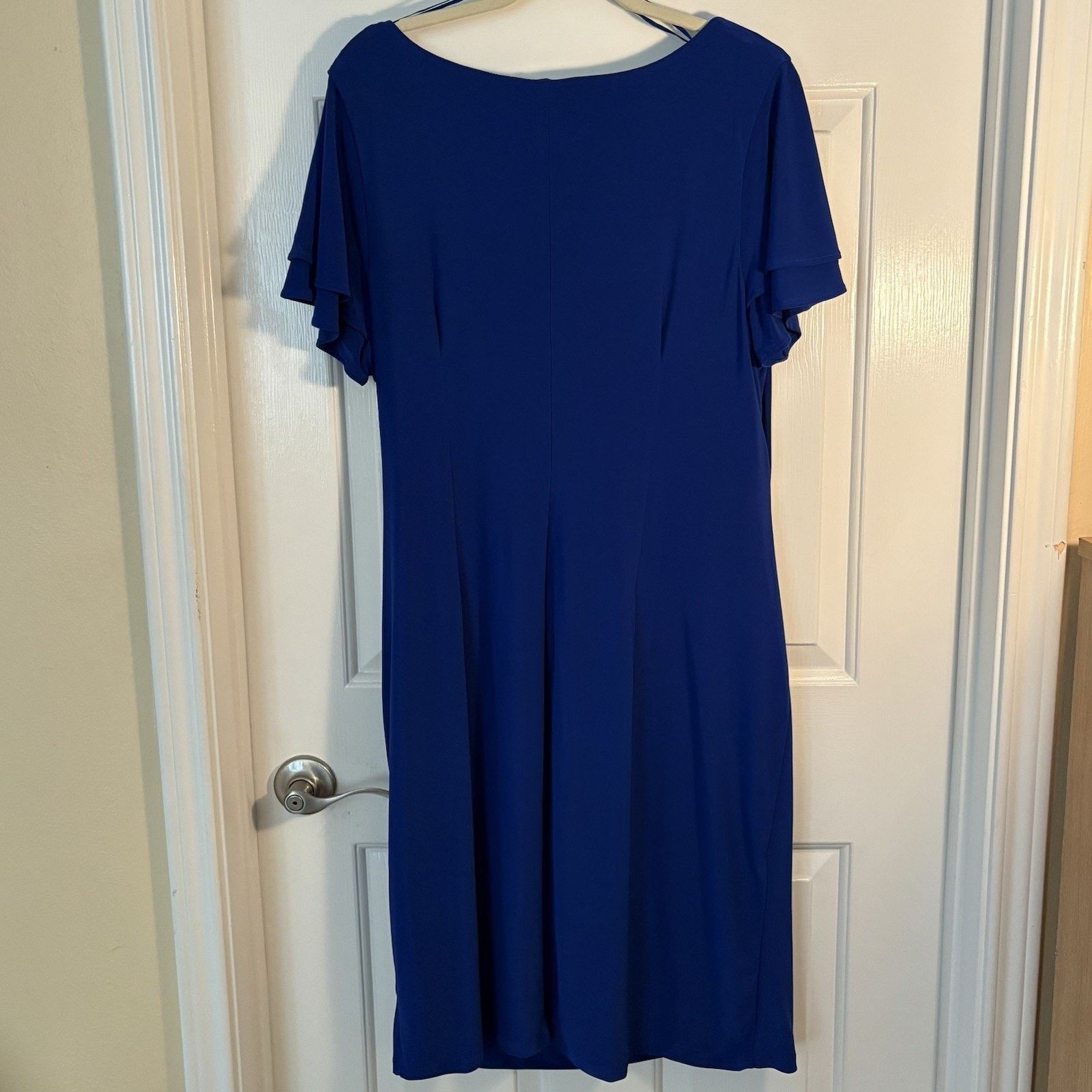 Other MSK Women’s Blue Draped Jersey Dress 2X NWT Size XXL / US 16-18 / IT 52-54 - 2 Thumbnail