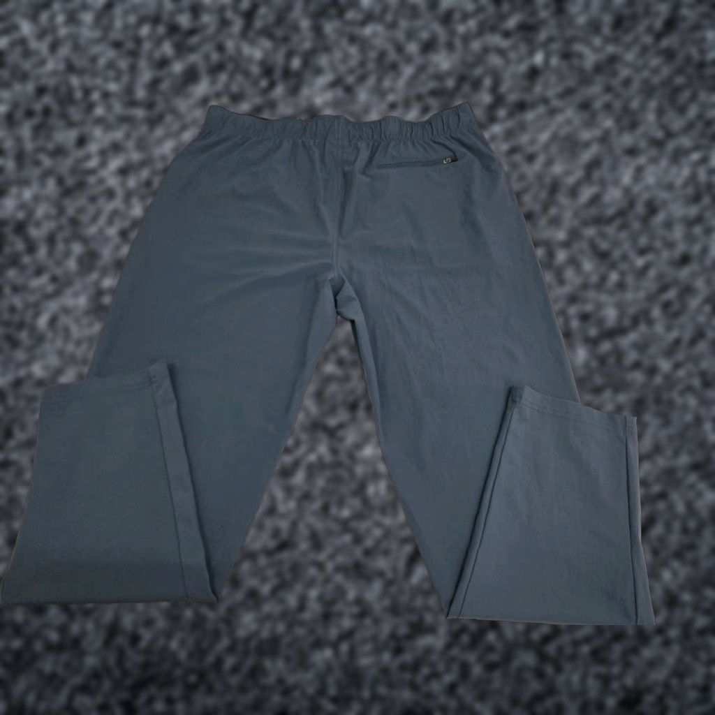 Vintage Glacier Mens Active Performance Pants Blue XL Drawstring Pockets Tapered Athletic 29in Inseam zip front back zip - Winter Summer Spring Fall Size US 36 / EU 52 - 1 Thumbnail