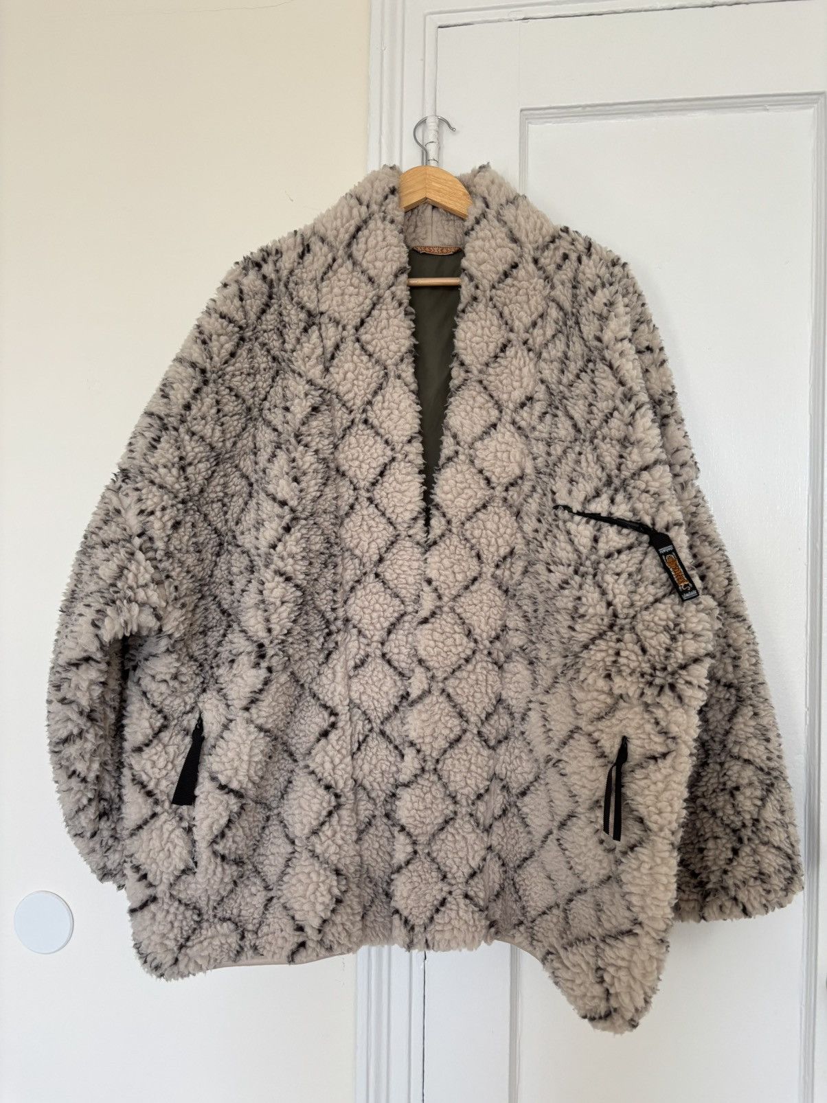 Kapital Kapital Do-Gi Sashiko Boa Fleece Kesa Jacket Size US XL / EU 56 / 4 - 1 Thumbnail