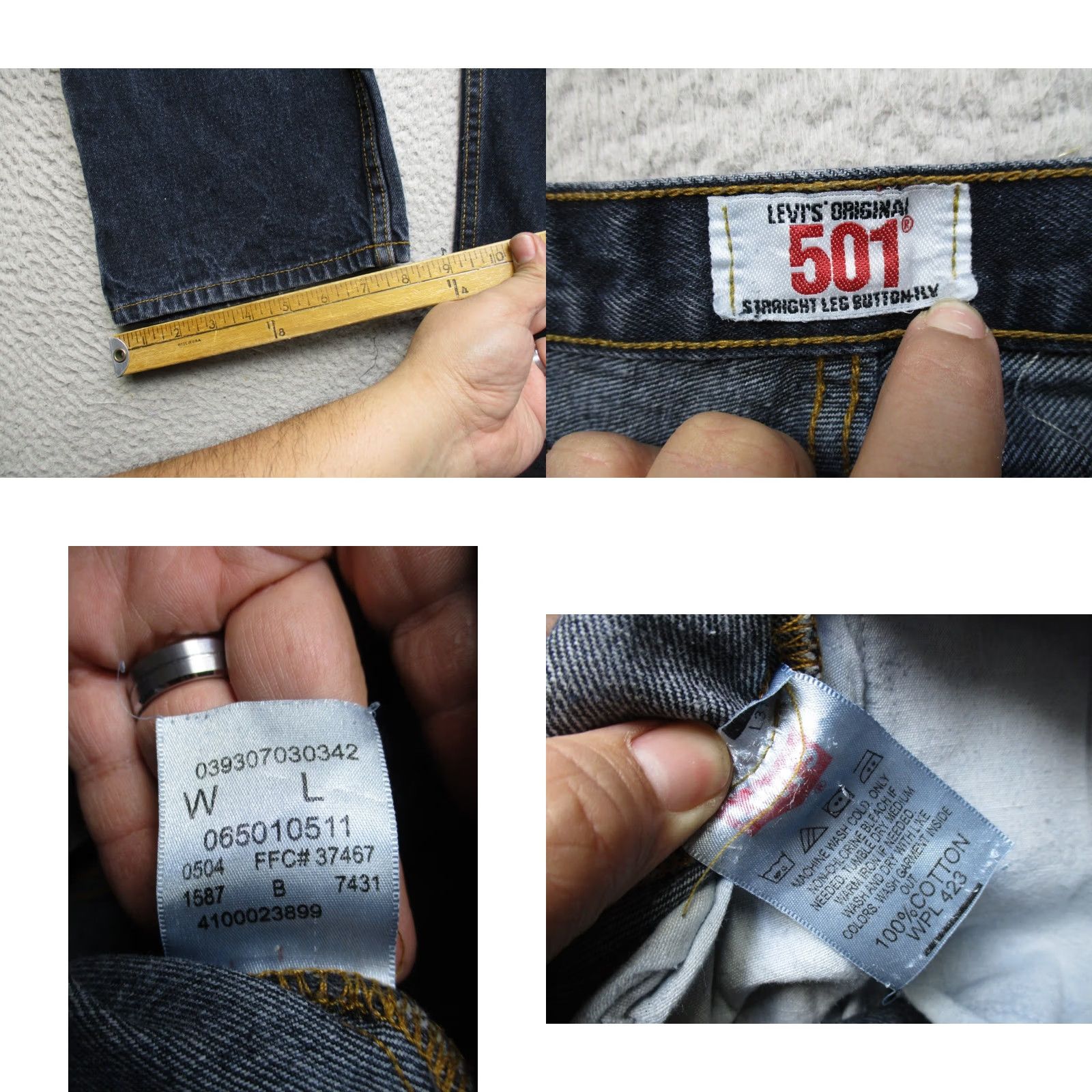 Levi's VINTAGE Levi's 501xx Jeans Mens 34 Blue Denim Button Fly Straight Leg Size US 34 / EU 50 - 8 Thumbnail