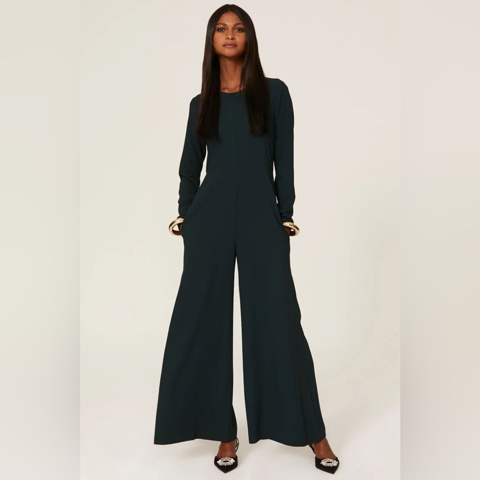 Adam Lippes Adam Lippes Collective Size 12 Emerald Green Jumpsuit Size 34" / US 12 / IT 48 - 1 Thumbnail