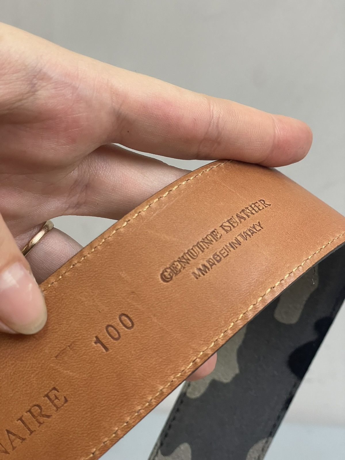 Billionaire Couture Rare leather billionaire cuture leather camo belt Size ONE SIZE - 8 Thumbnail