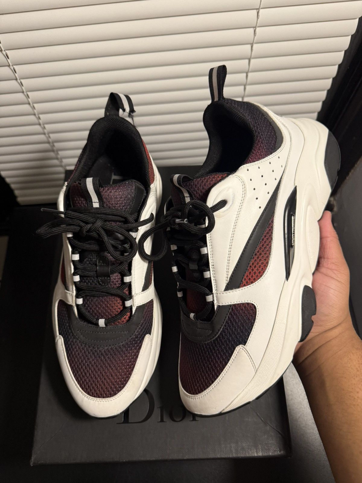 Dior Dior B22 White Red Black Size 44 EU / 11 US Size US 11 / EU 44 - 1 Thumbnail