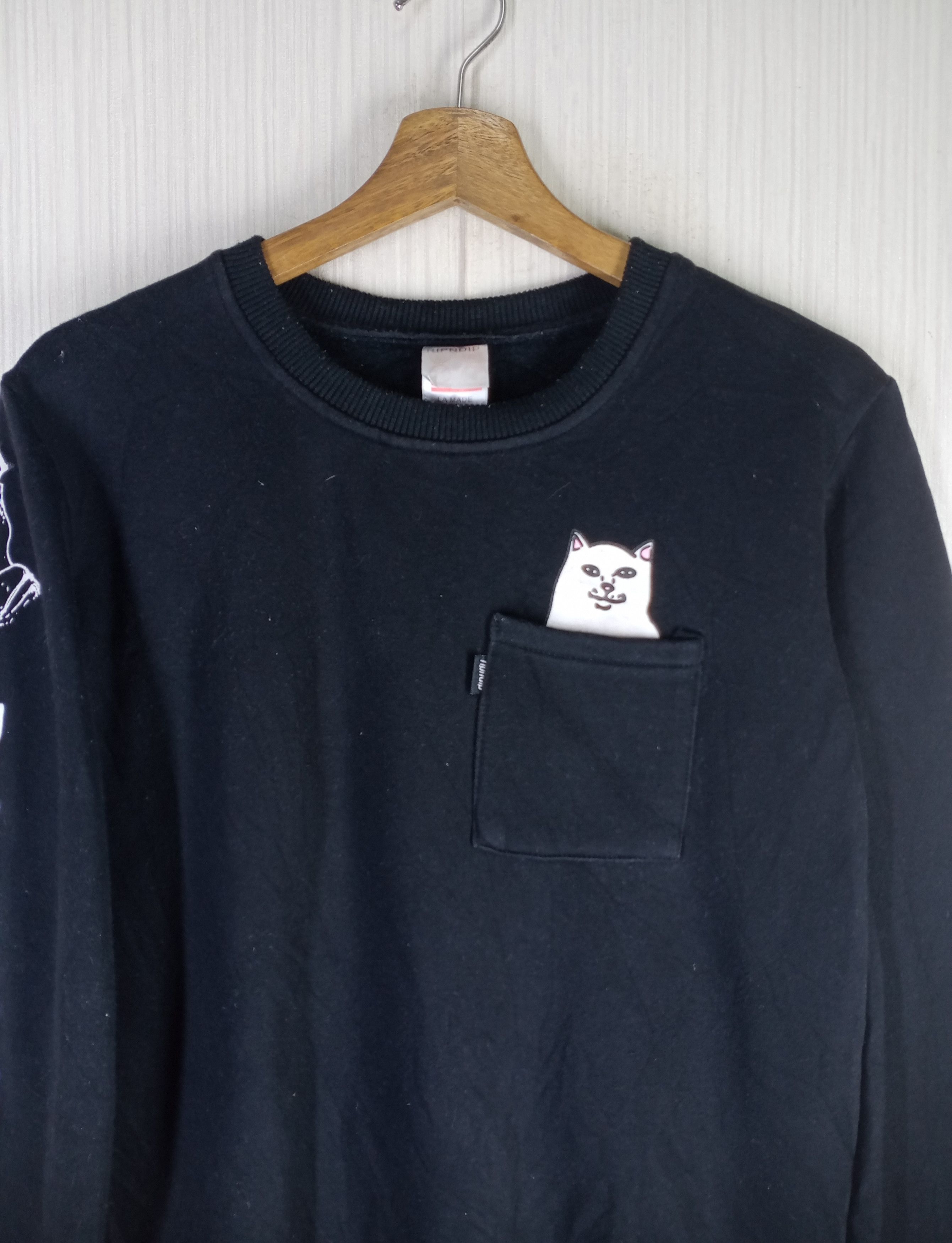 RIPNDIP Rare RIPNDIP Single Pocket Crewneck Sweatshirt Size US M / EU 48-50 / 2 - 3 Thumbnail