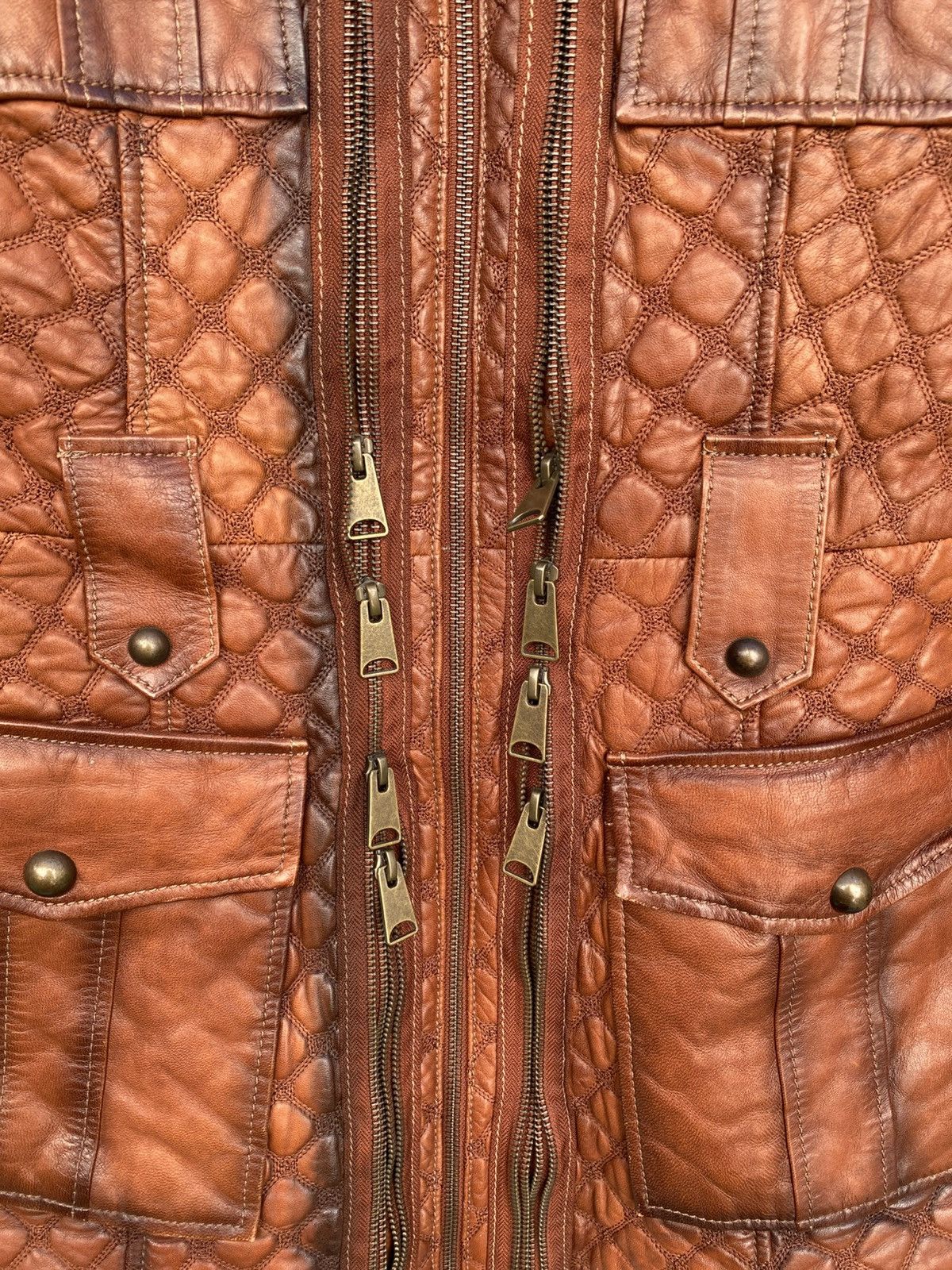 Other Don Vanquisher- Multi Zip Quilted Leather Jacket Size US S / EU 44-46 / 1 - 5 Thumbnail